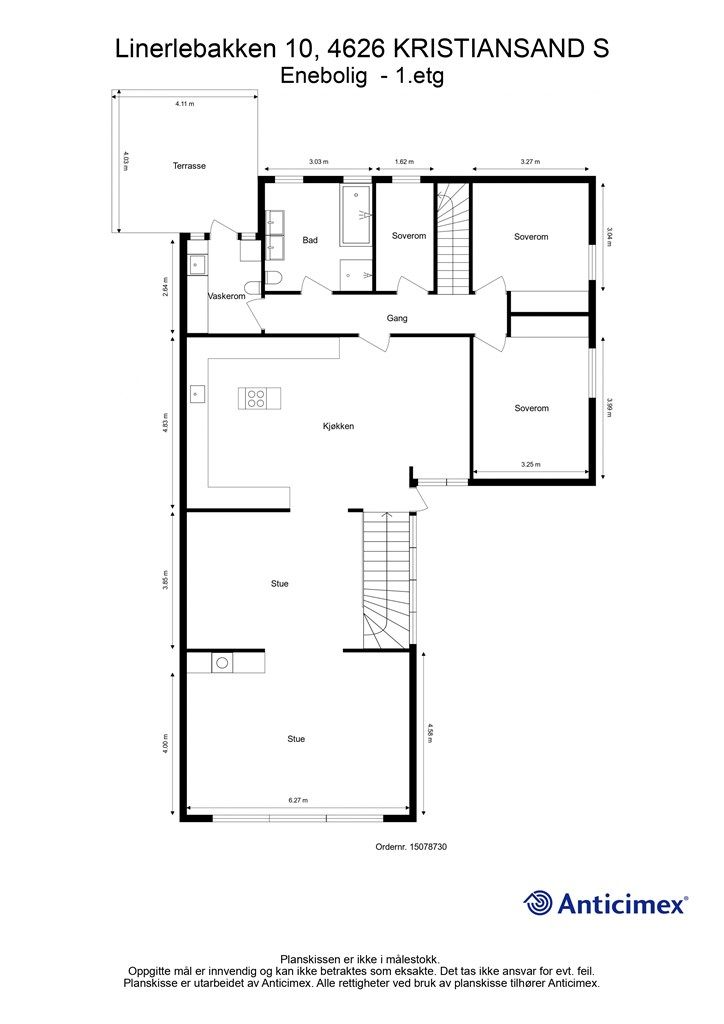 Plantegning - 1.etasje