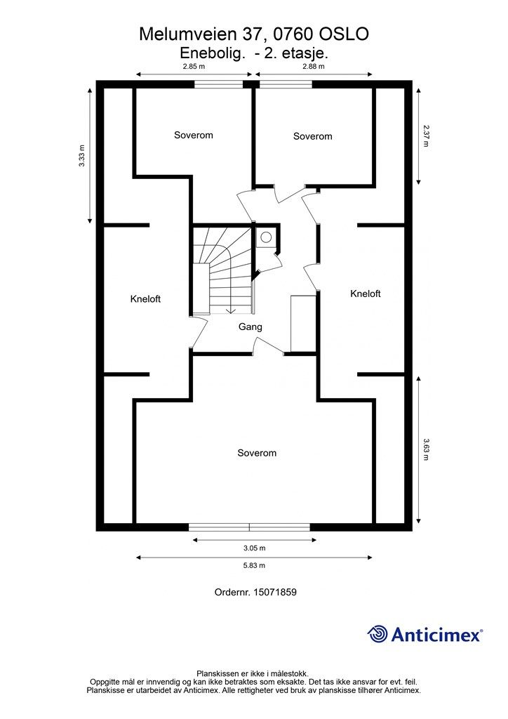 Plantegning 2. etasje