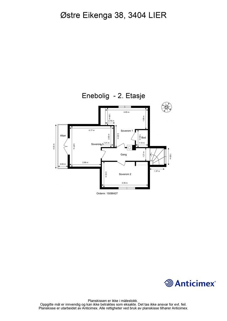 Plantegning - 2. etasje