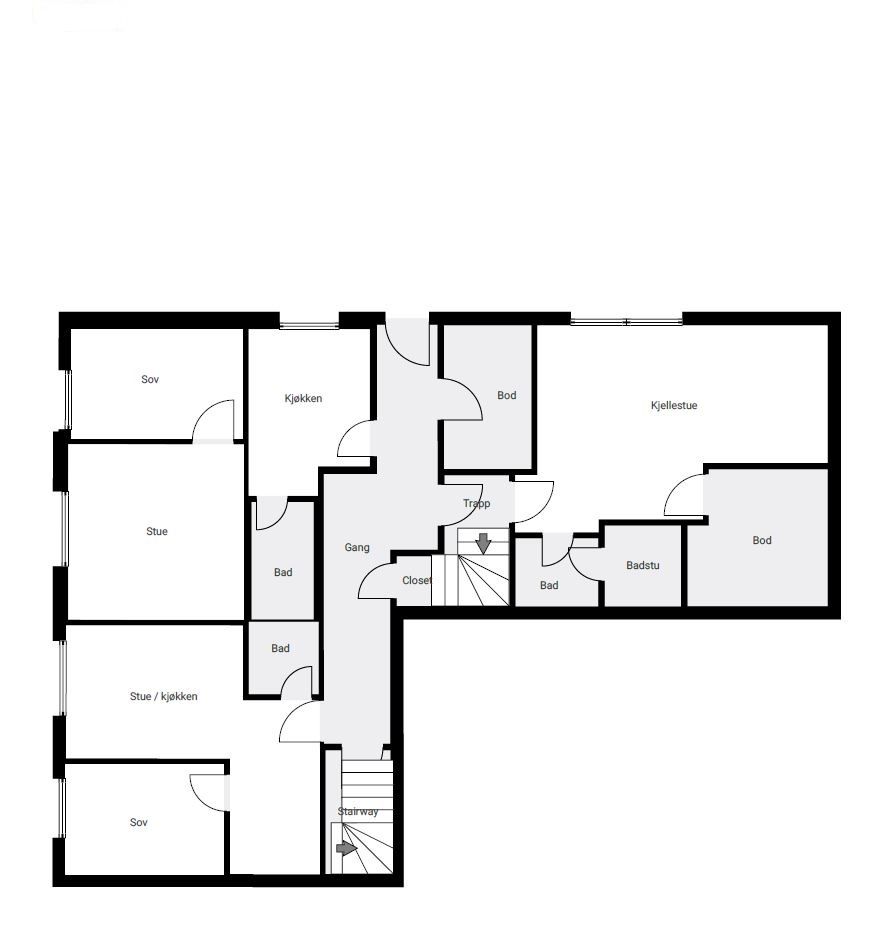 Plantegning U.1 etg. 