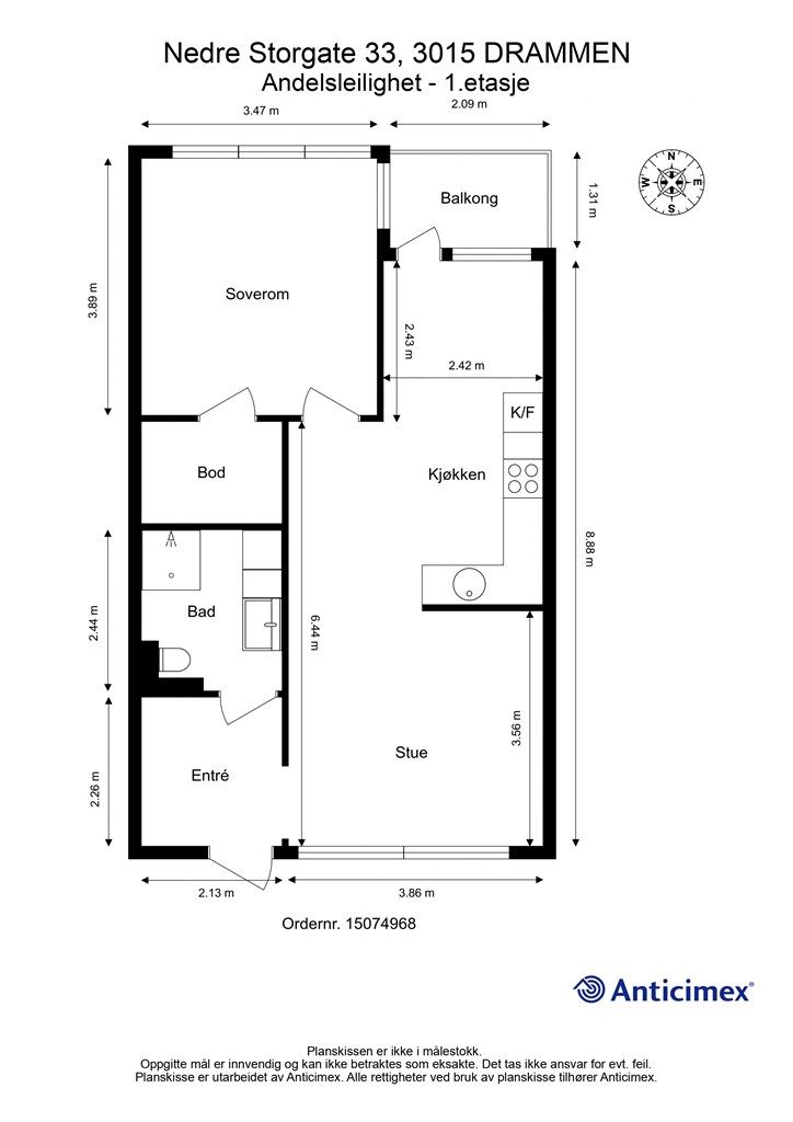 Plantegning - 1. etasje