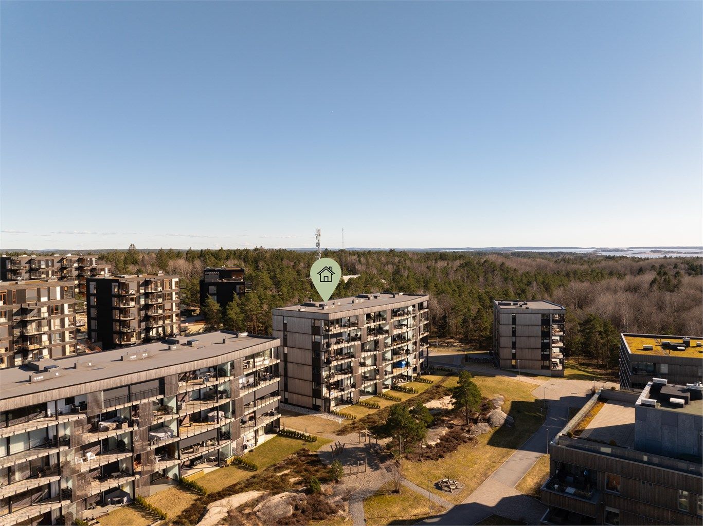 På Begbyåsen bor du tilbaketrukket i rolige omgivelser, i umiddelbar nærhet av marka. Fotograf; Kristoffer Kristiansen.