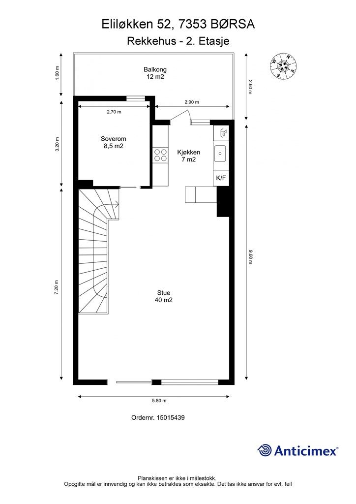 Planskisse andre plan