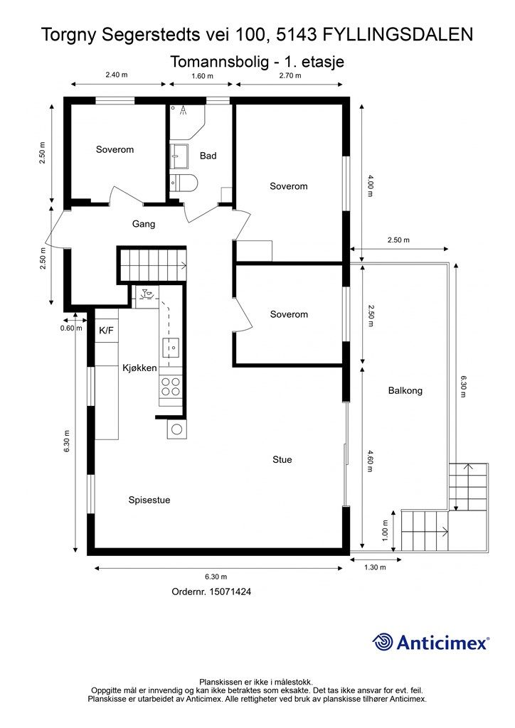 Plantegning- 1. etasje