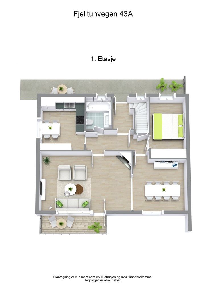 Fjelltunvegen 43A - 3D - 1