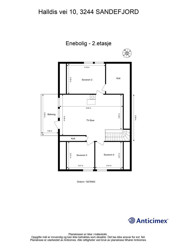 Plantegning 2.etasje.