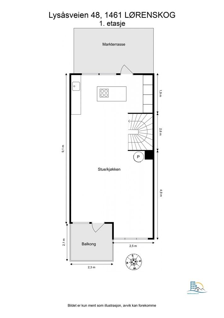 Plantegning - 1. etasje.