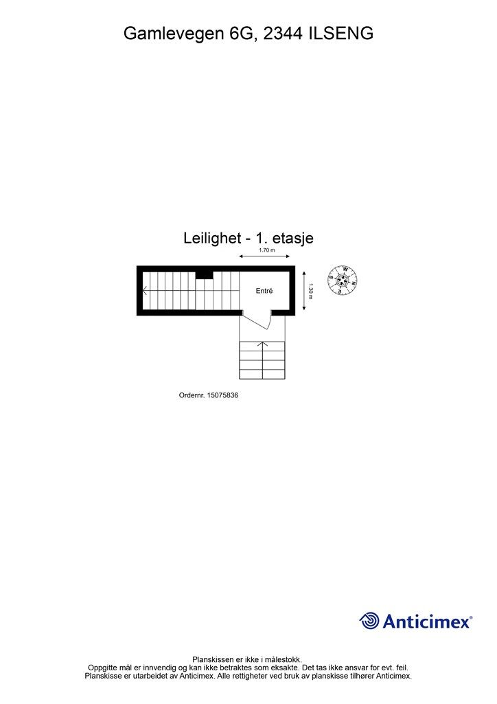 Plantegning 1. etasje/entré. 