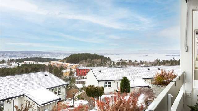 Nydelig utsikt mot Bunnefjorden.