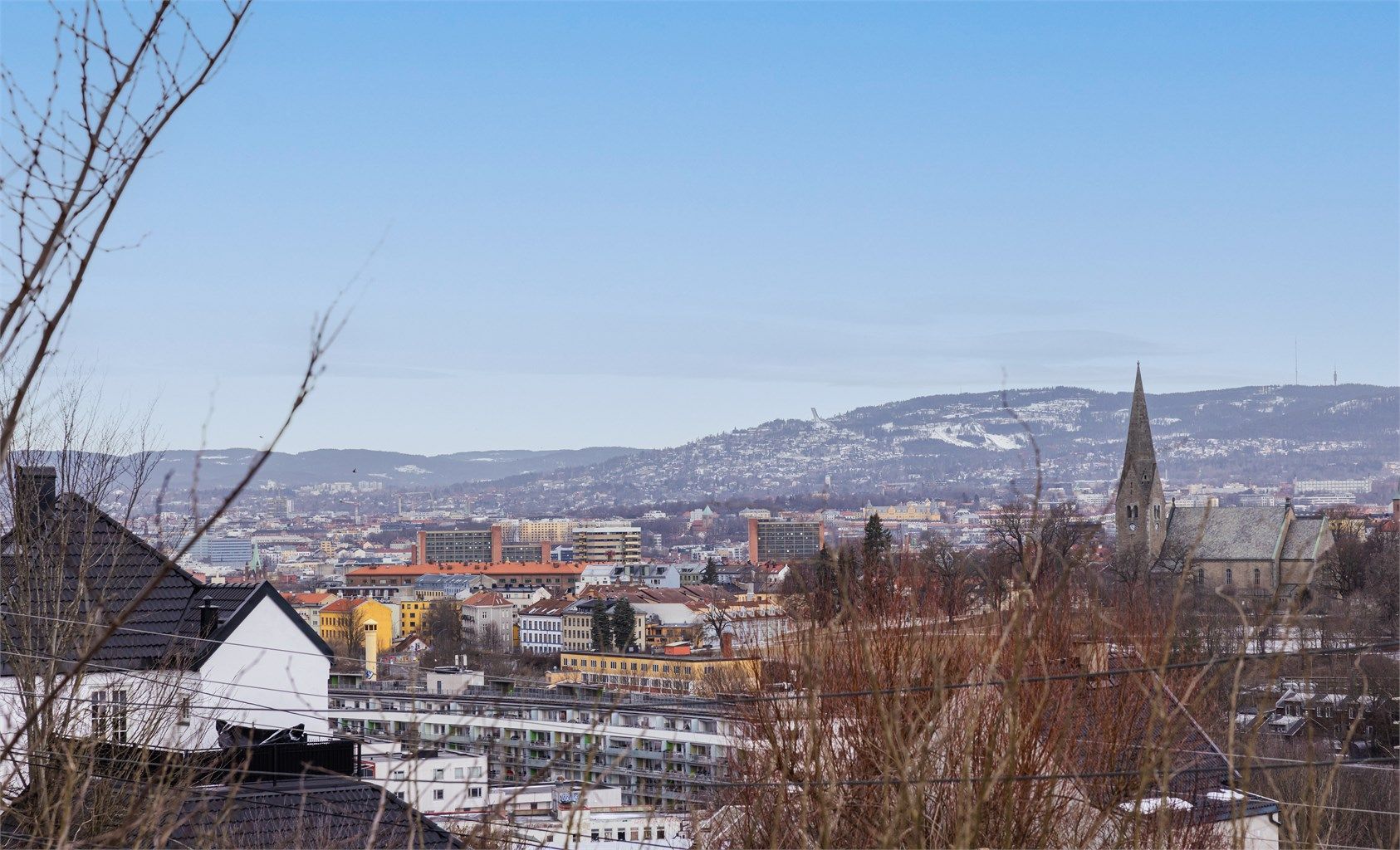 Fra balkongen er det en fantastisk utsikt over Oslo!