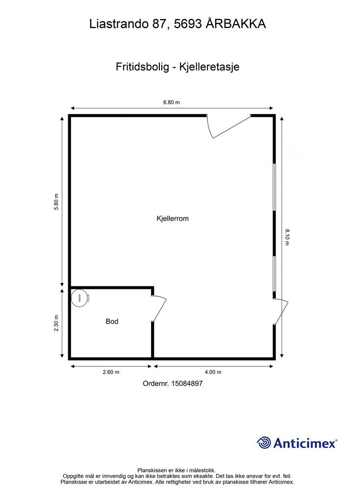 Plantegning - Kjelleretasje