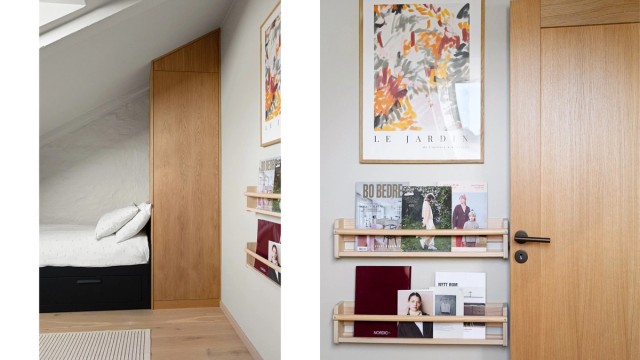 Sengen kan enkelt dras ut slik at det blir en dobbeltseng