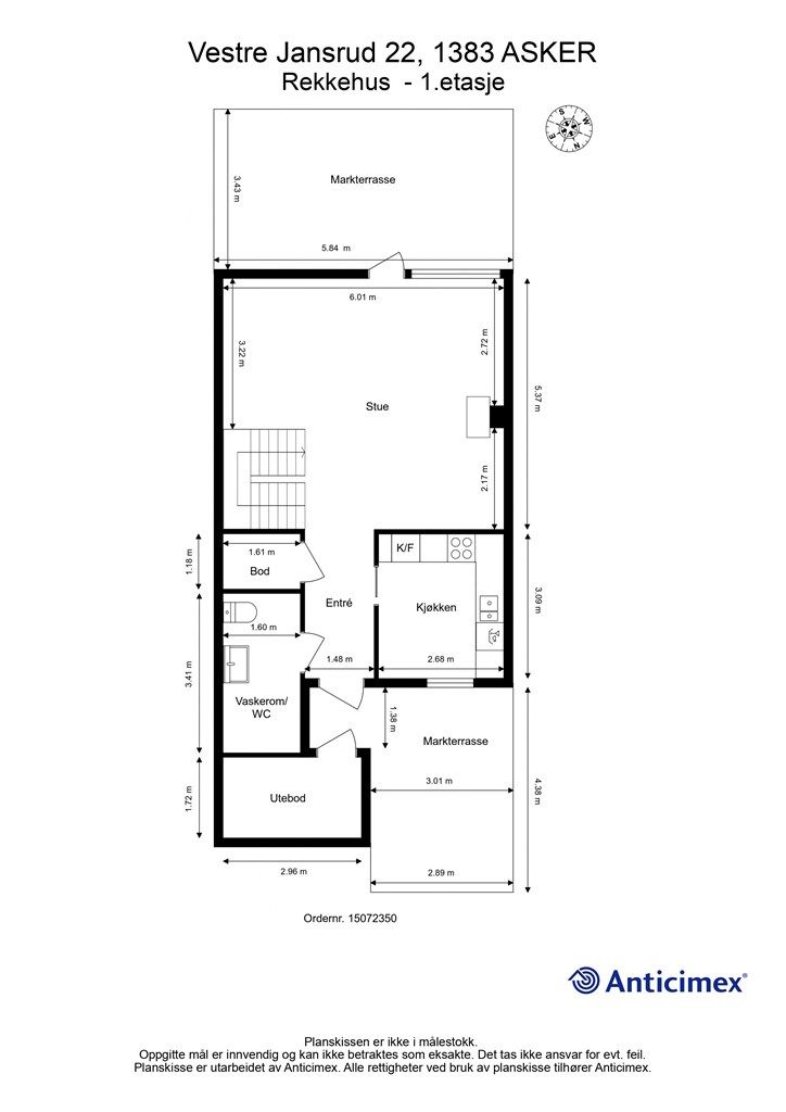 Plantegning 1. Etasje