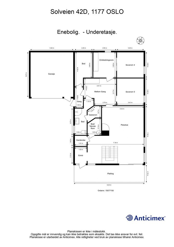 Plantegning - Underetasje
