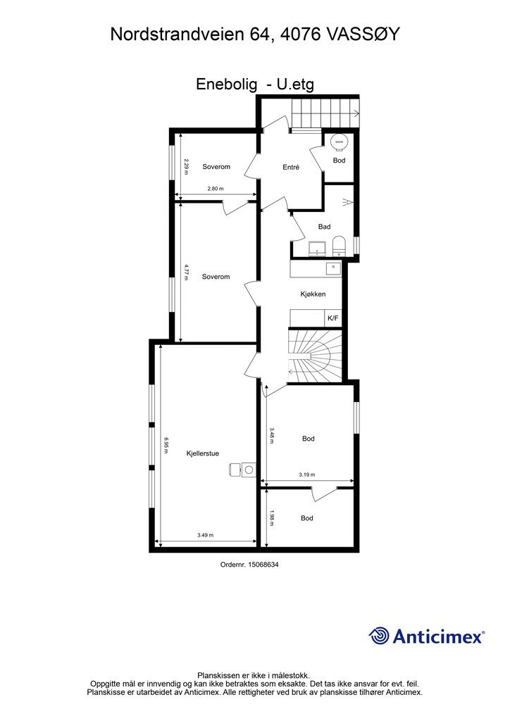 Plantegning - U. etasje