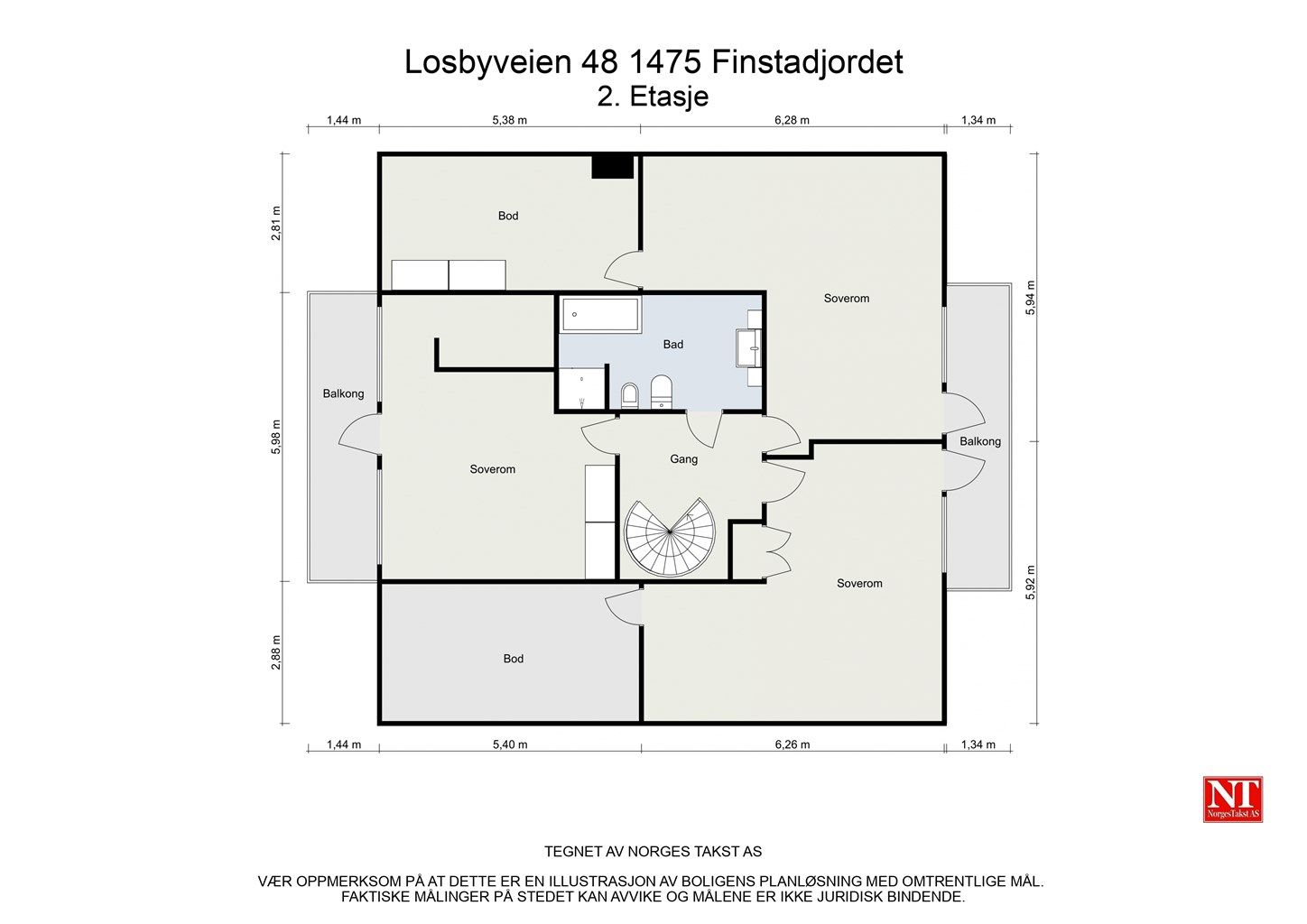 Plantegning - 2. Etasje