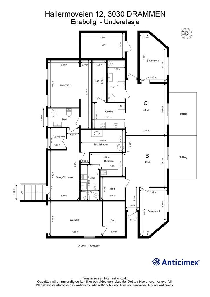 Plantegning - Underetasje