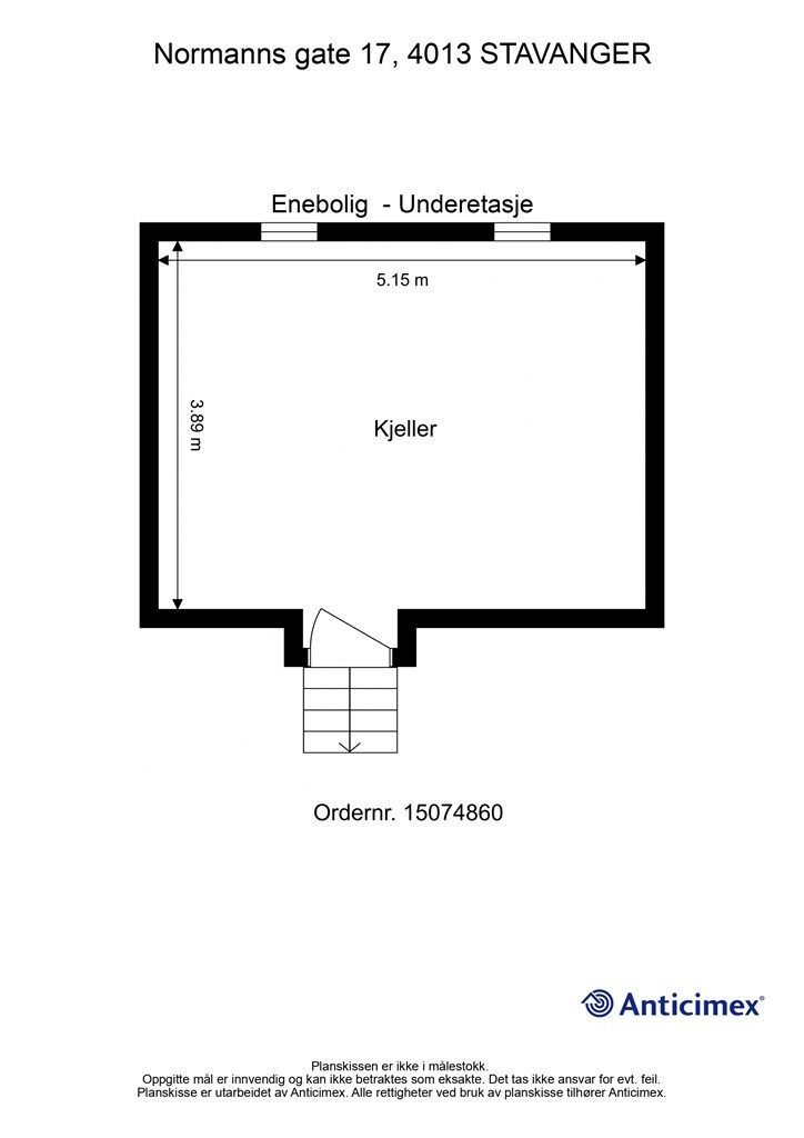 Plantegning - Underetasje.