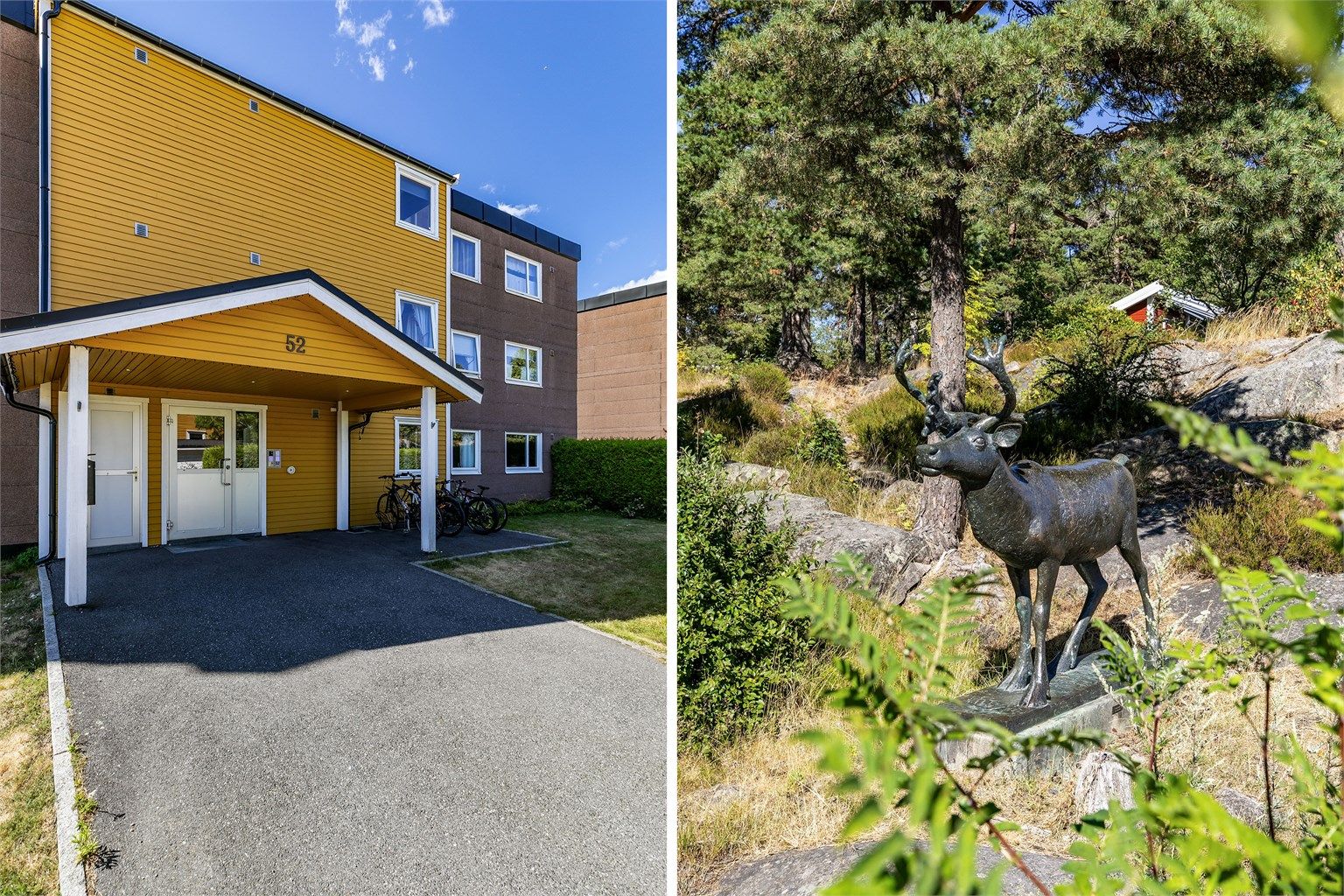 Det er meget enkel adkomst til leiligheten som ligger i første etasje. Etasjen er også praktisk om du bor med barn.