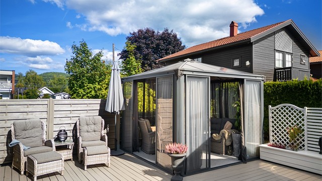 Terrasseplatting i hagen