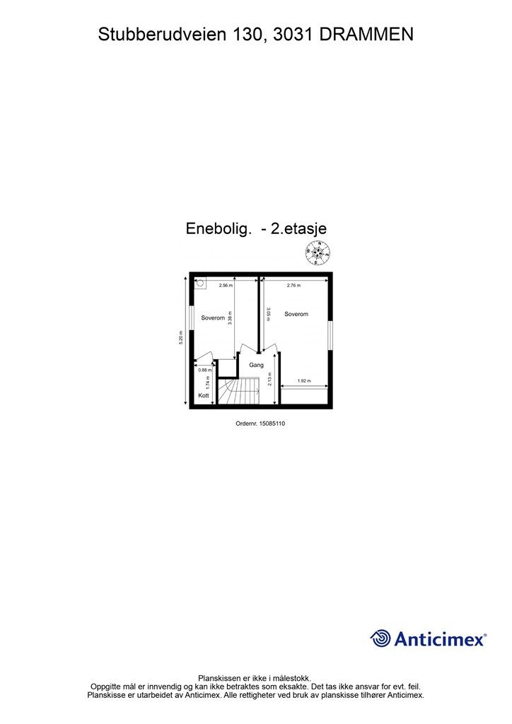 Plantegning - 2. etasje