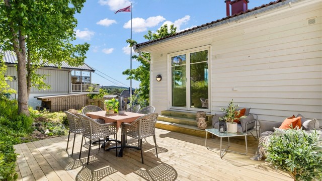 Meget hyggelig uteareal