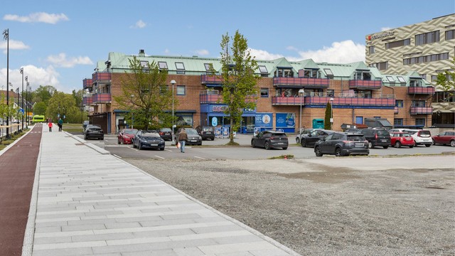 Flere butikker og servicetilbud er samlet i Vestby sentrum.