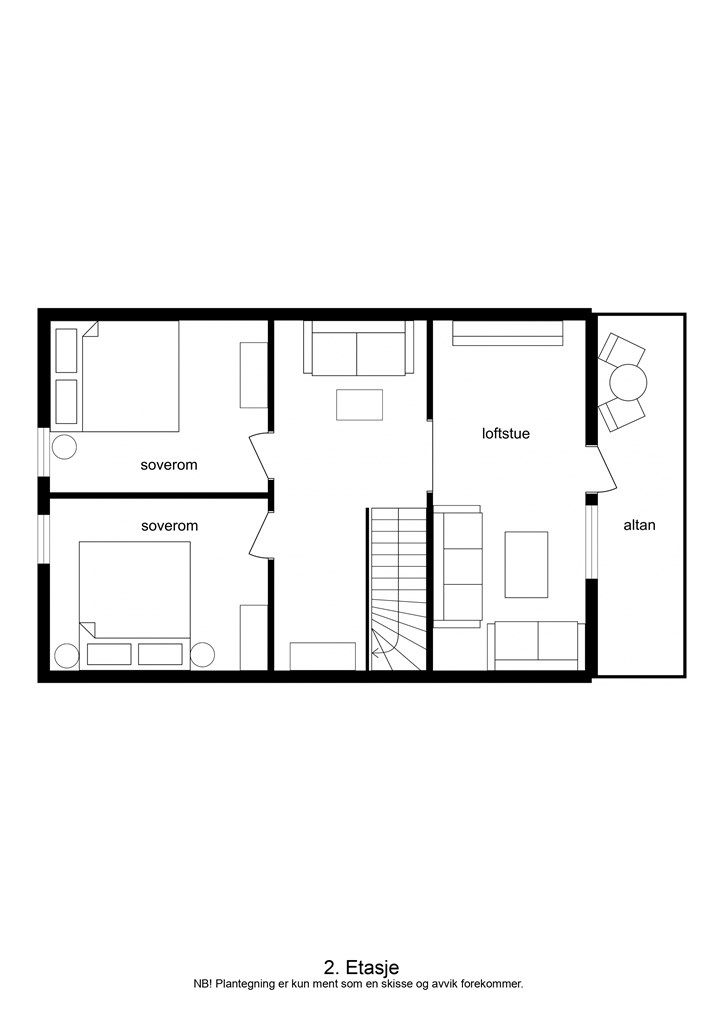 Plantegning loftsetasje