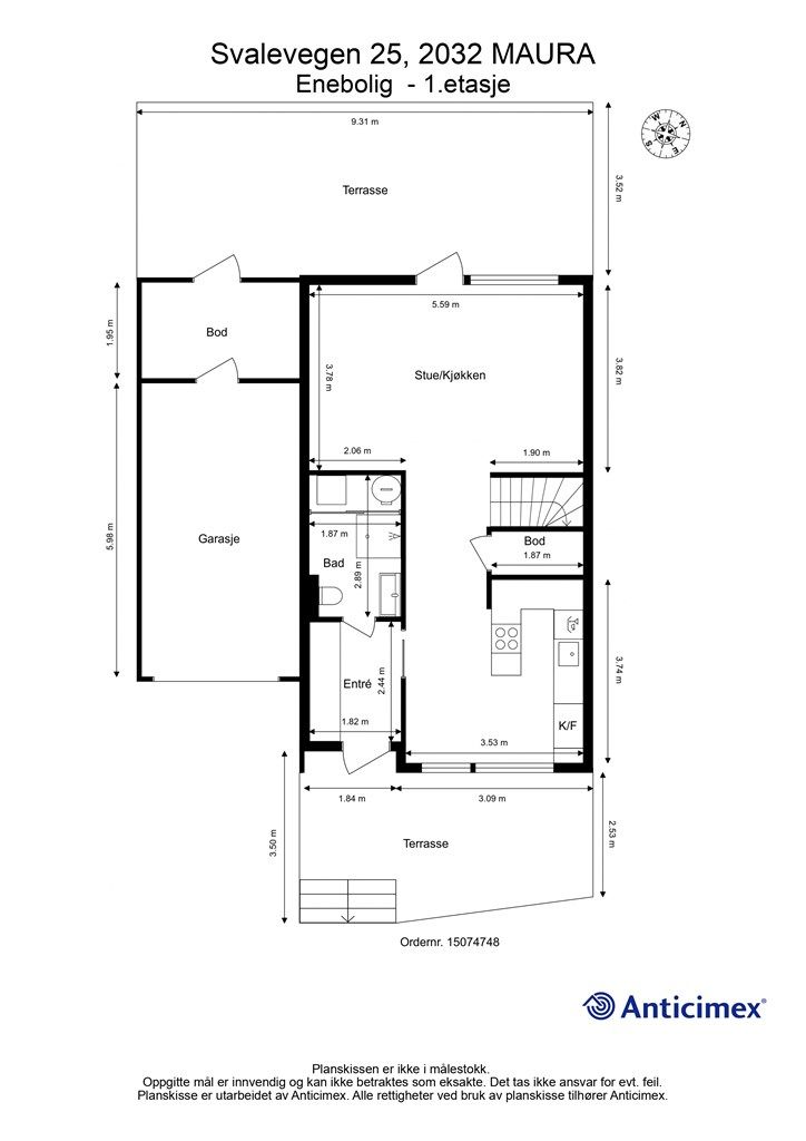 Plantegning 1.etasje