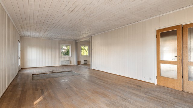 Her er det god plass til møblering i flere soner