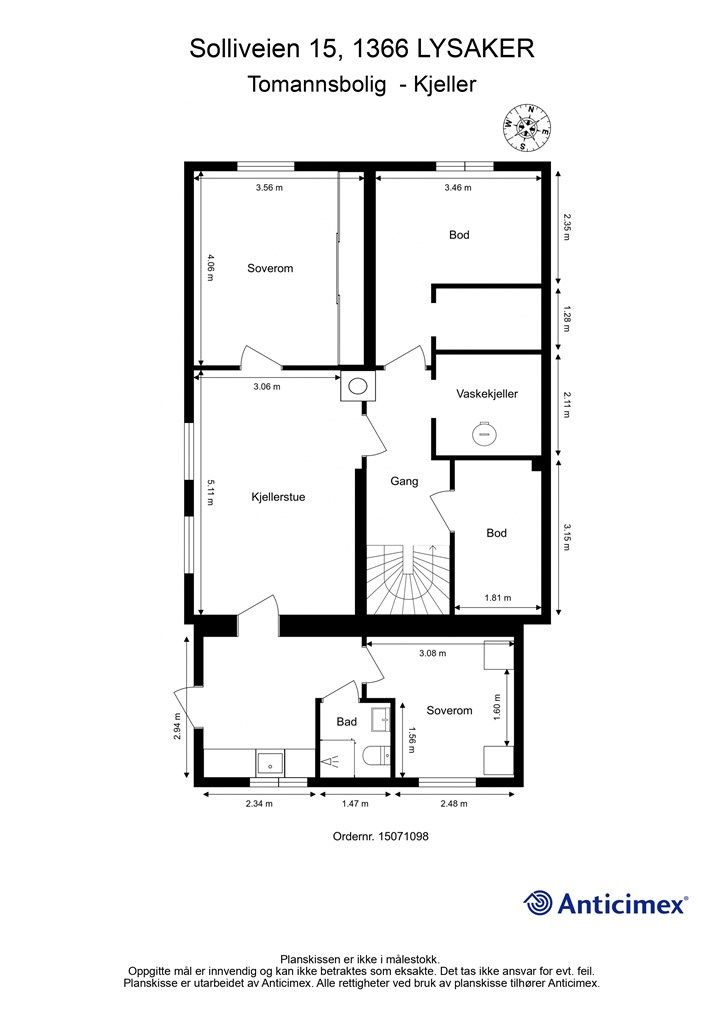 Plantegning underetasje