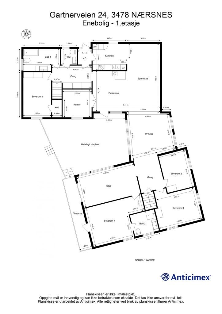 Plantegning 1.etasje 