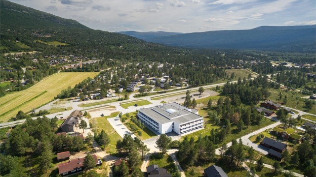 Dronebilde over nærområdet