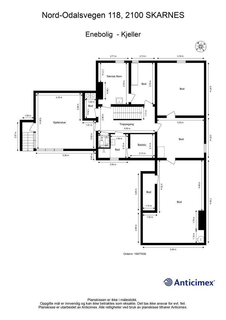 Plantegning - Kjeller.