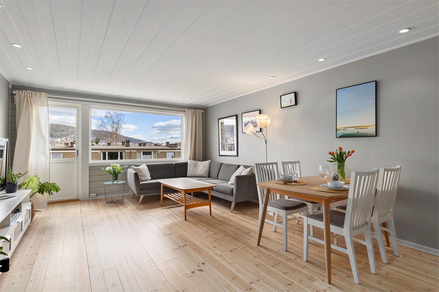 Belysning med downlights i tak