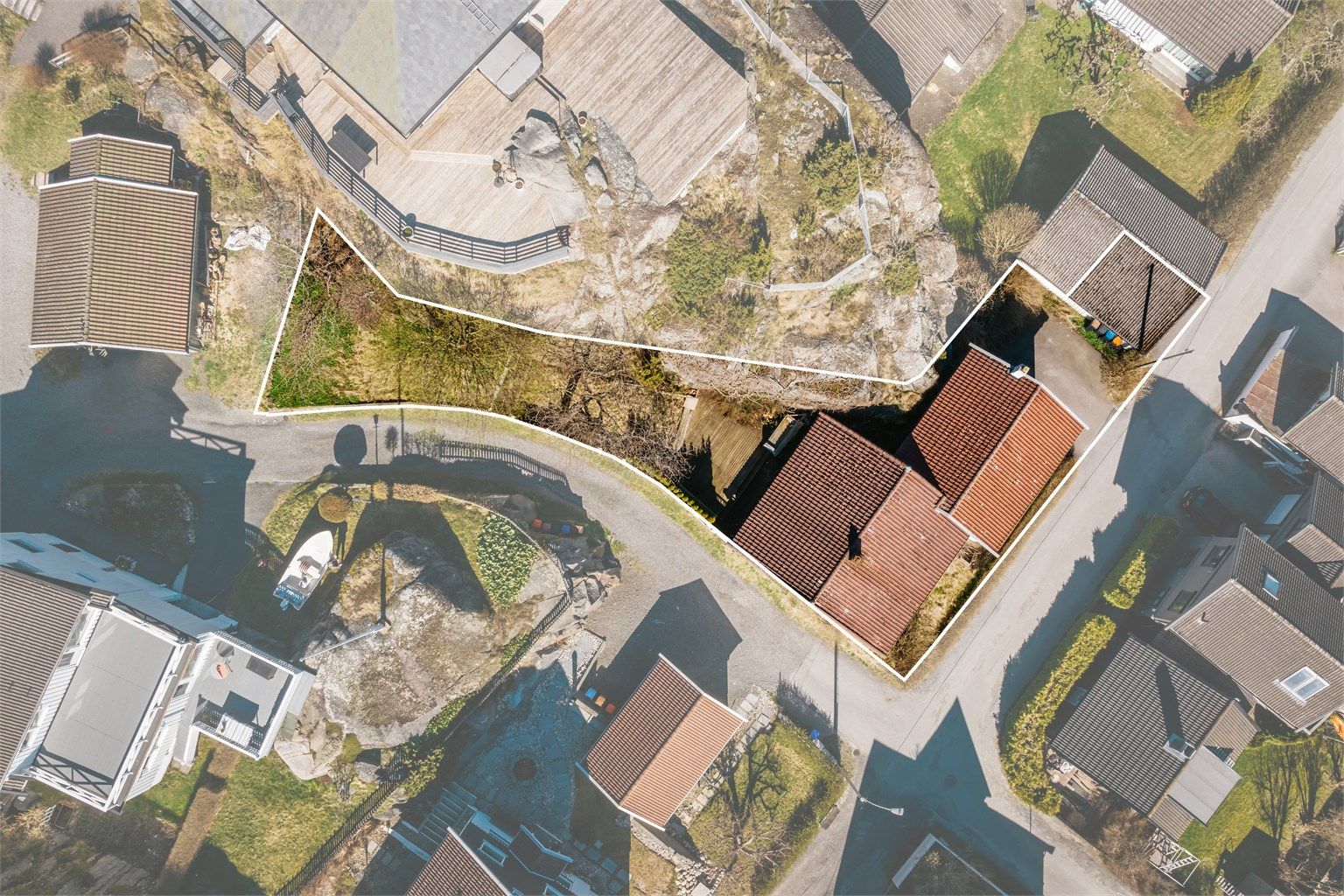 Festetomt på 478,7 kvm. 