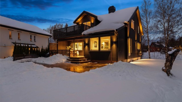 Velkommen til Krokstien 4 - Moderne og familievennlig enebolig. Foto: EFKT v/Kristian Haug.