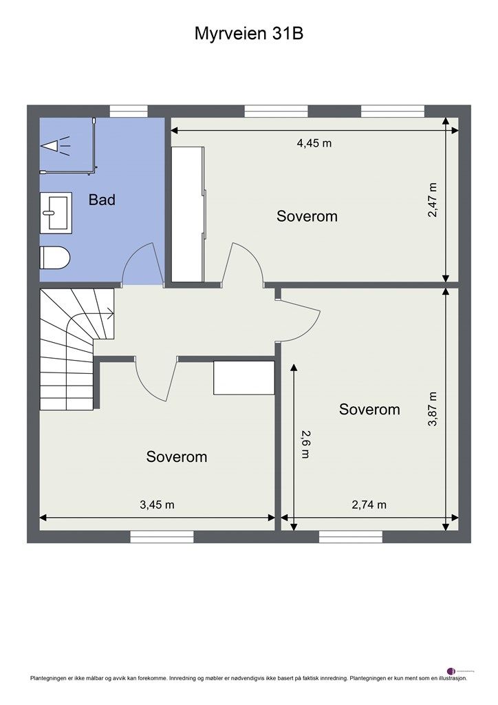 Plantegning - 2. etasje