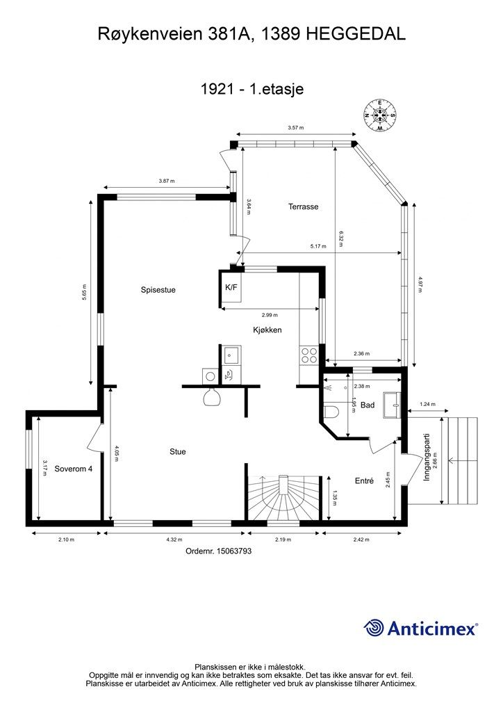 Plantegning - 1.etasje