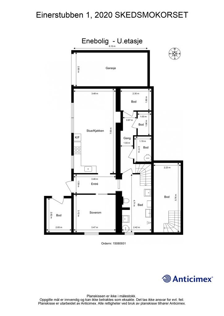 Plantegning U.etasje