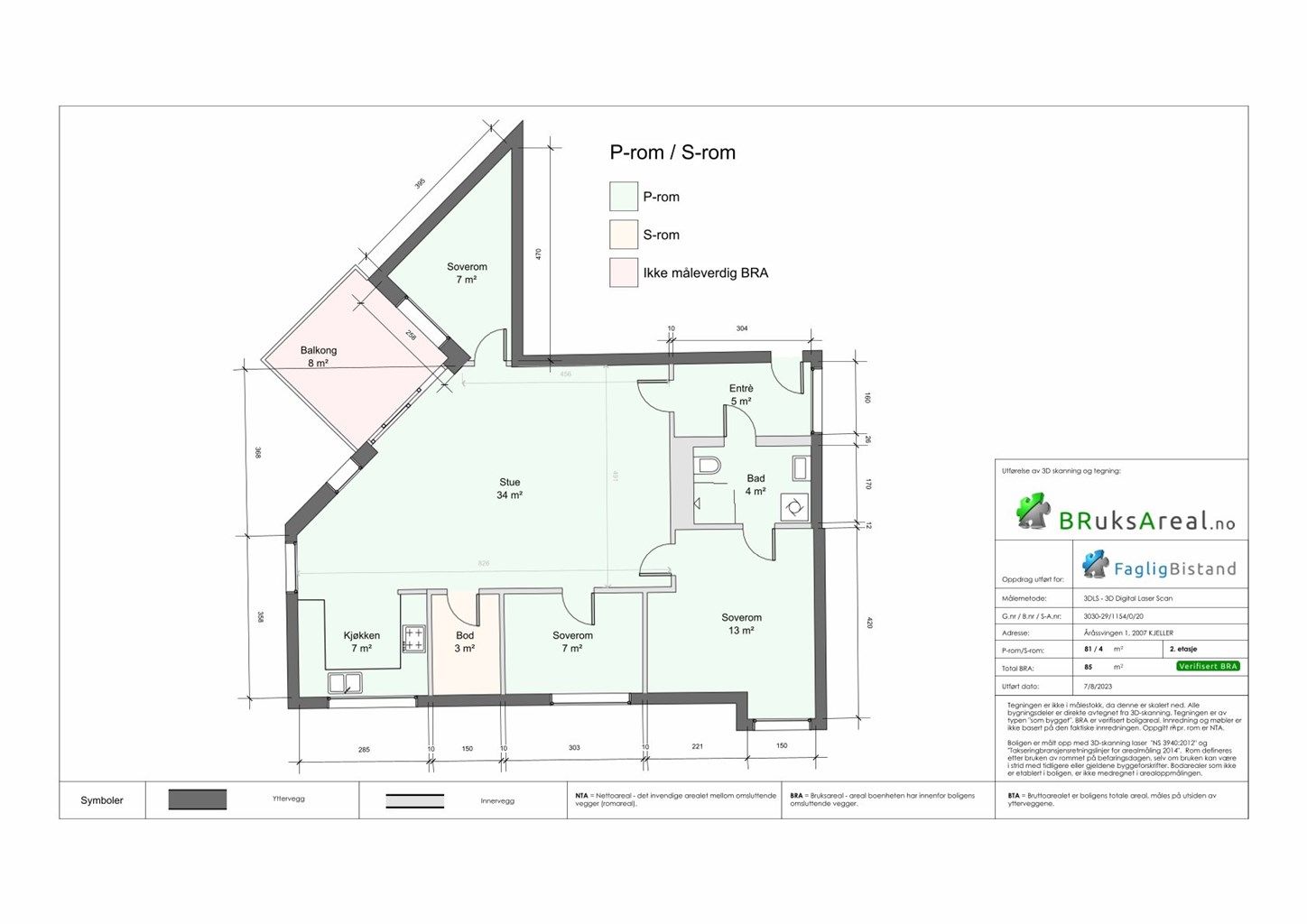 Plantegning Åråssvingen 1