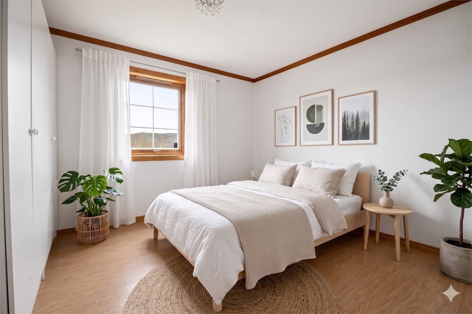 Underetasjen inneholder to soverom av god størrelse. Digitalt Stylet.