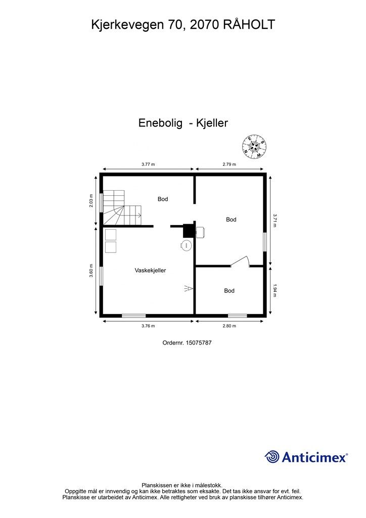 Plantegning- Kjeller.