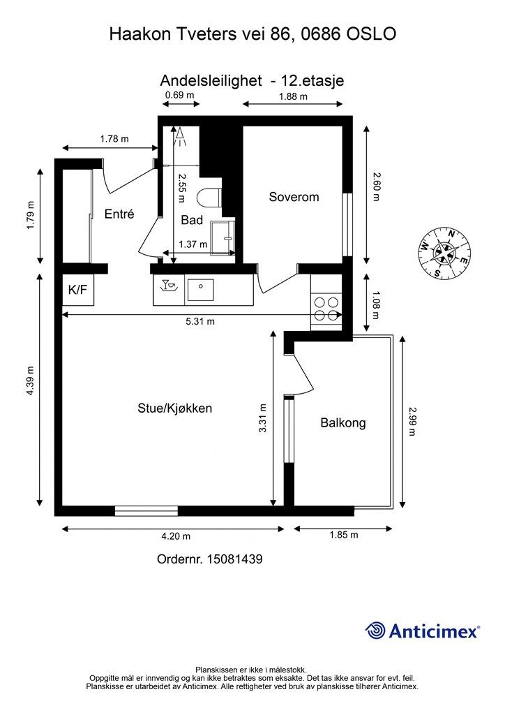 Plantegning - 12. etasje