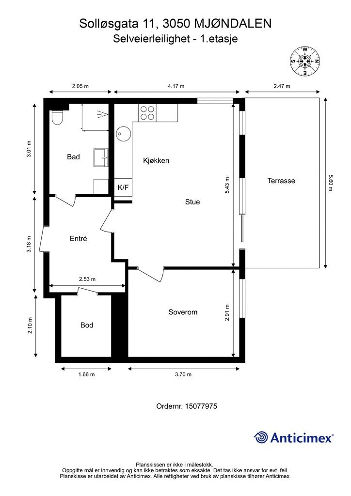 Plantegning - 1. etasje