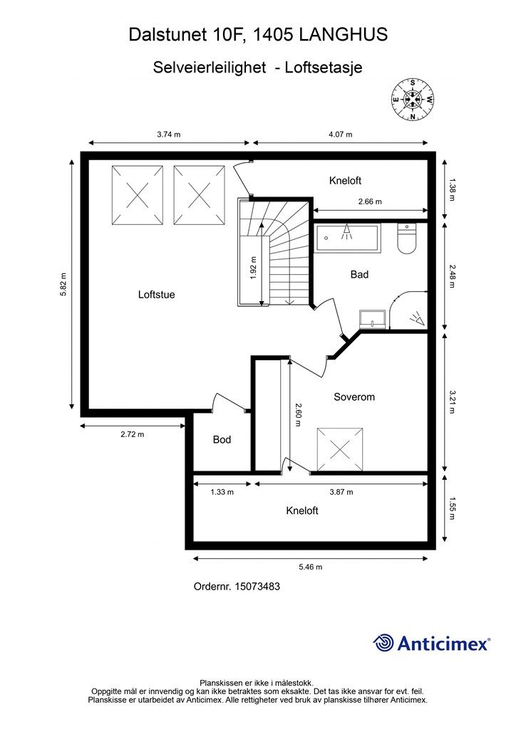 Plantegning-Loftetasje