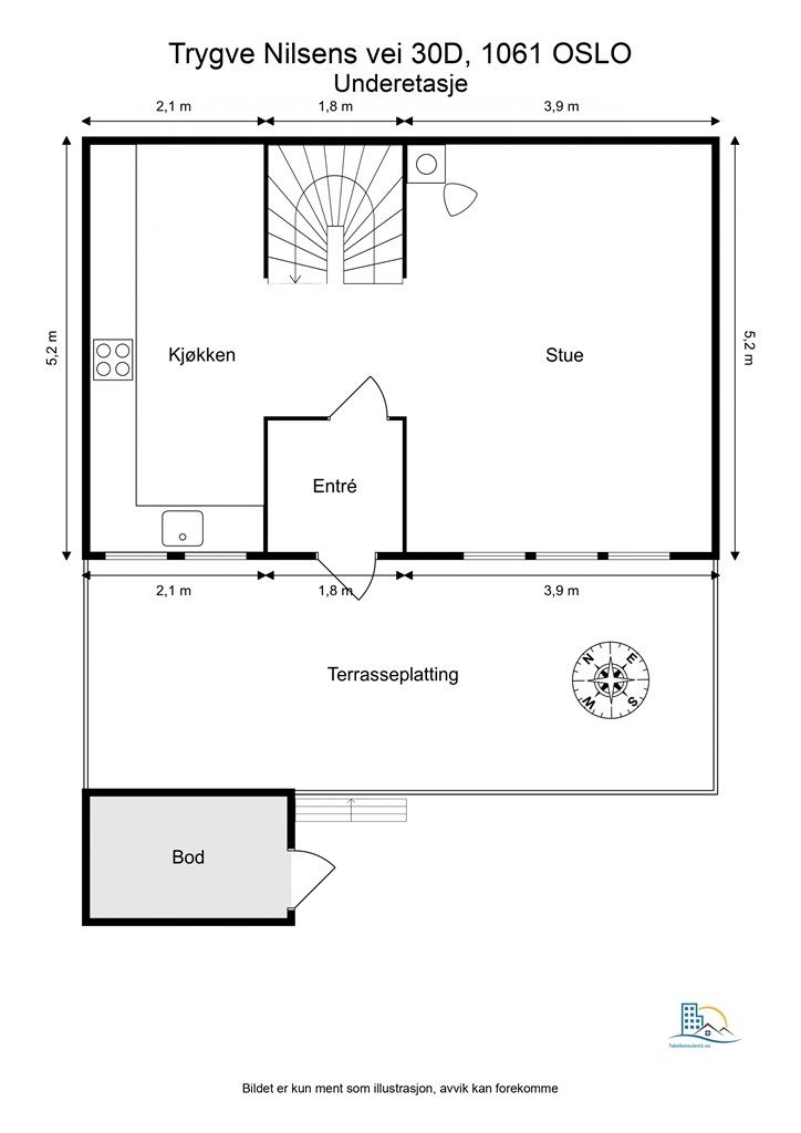 Plantegning - Underetasje