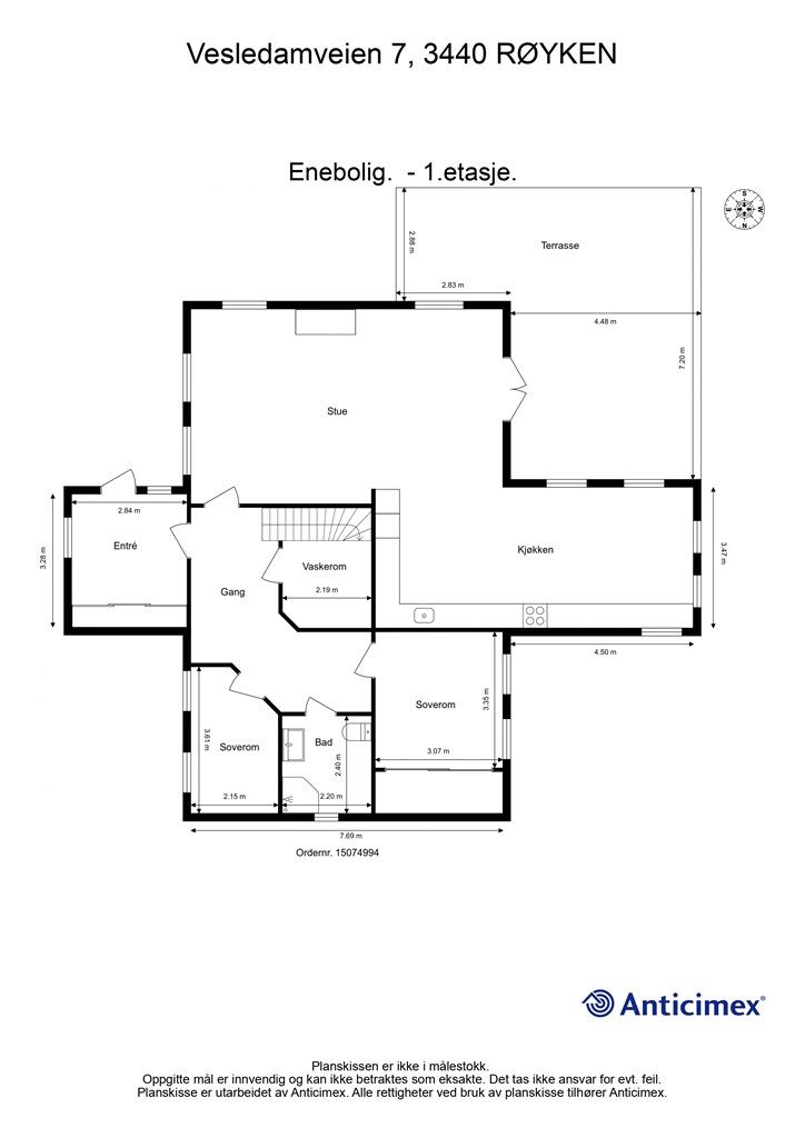 Plantegning - 1.etasje
