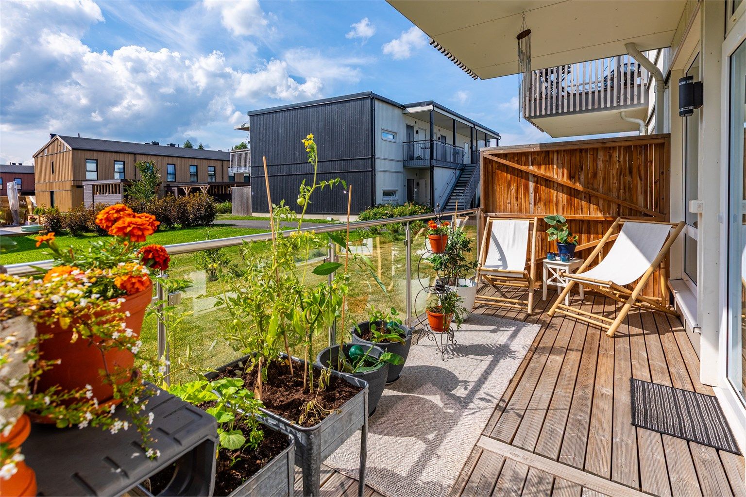 Terrasse på ca. 13 kvm