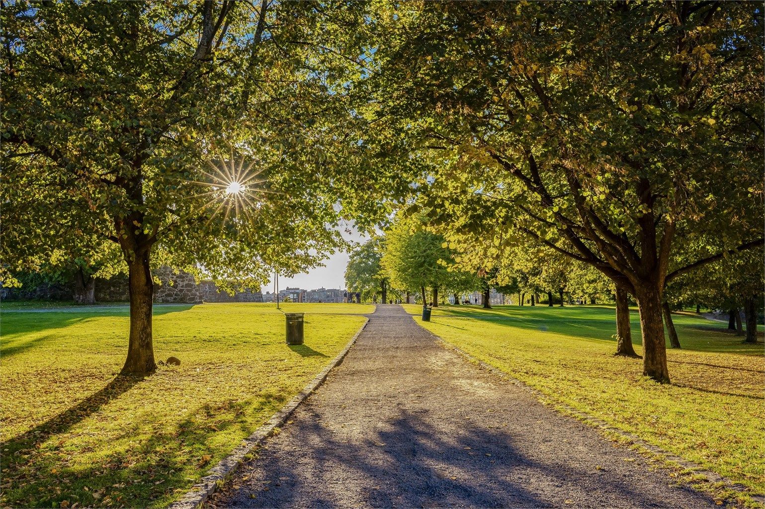 Nærmeste park er altså like over gaten. Aker Brygge og Tjuvholmen i bakgrunnen.